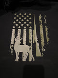 Deer with Flag Shirt