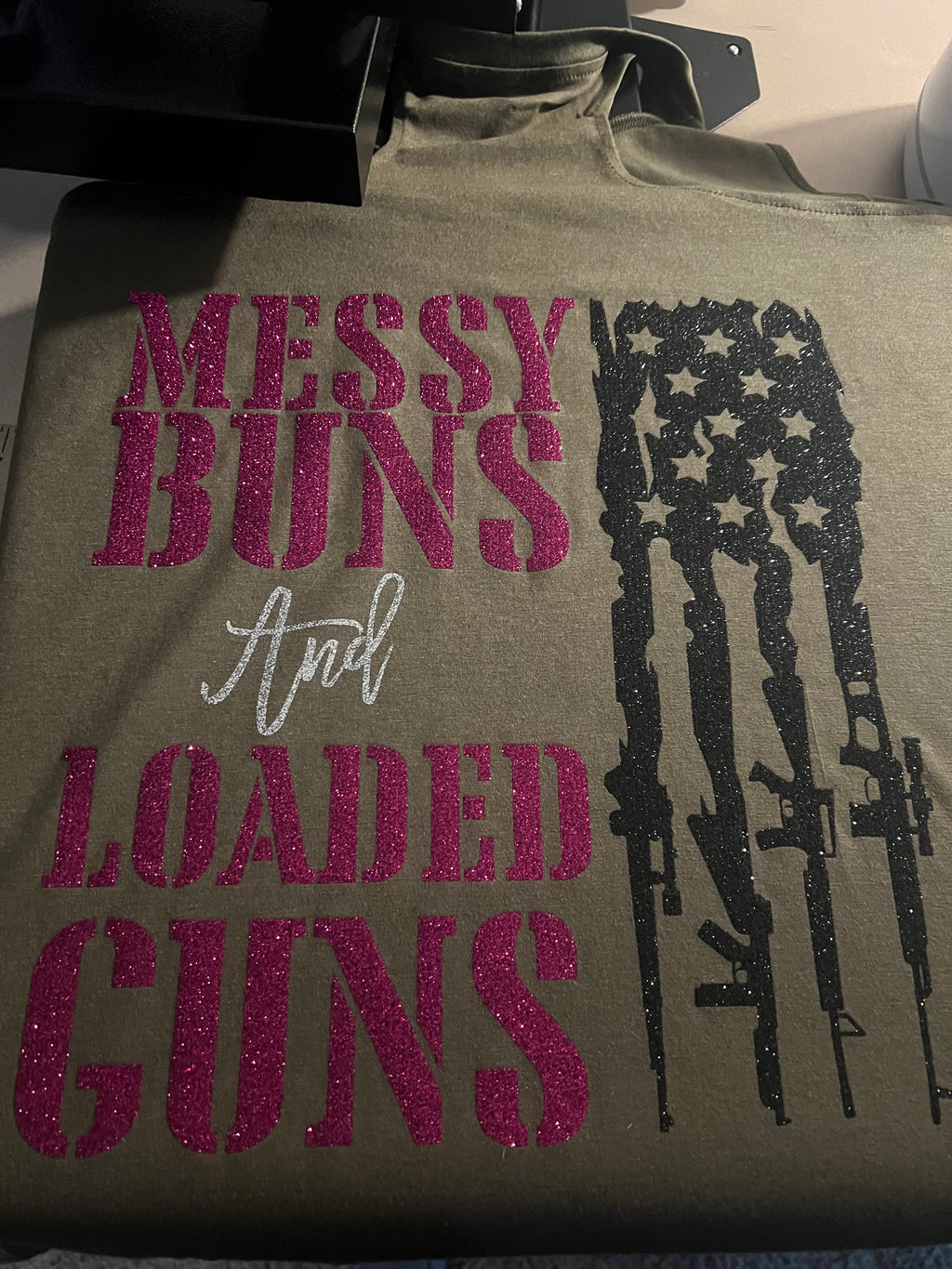 Messy Buns & Loaded Guns Shirt